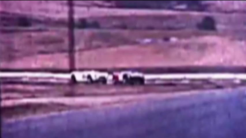 Dave MacDonald races the Carroll Shelby Cobra 260ci to its first ever win at Riverside International Raceway